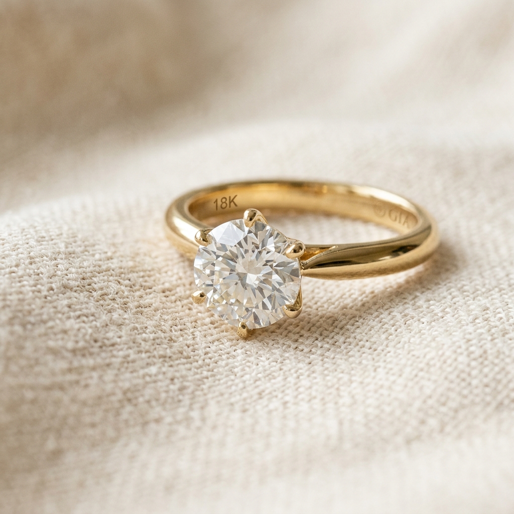 Aethel Emerald Cut Solitaire alternate view